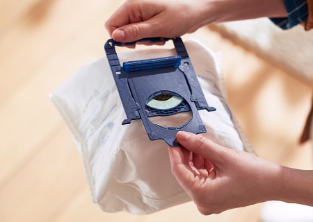 „S-bag®“ dulkių surinkimo maišeliai, išmetami higieniškai ir lengvai