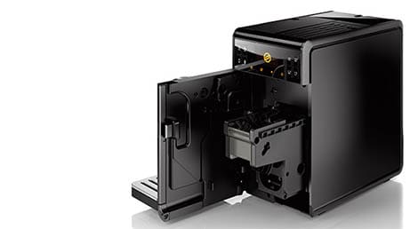 Visiškai naujos konstrukcijos „Saeco VariPresso“ virimo kamera (2013) leidžia reguliuoti virimo slėgį ir kavos kiekį.