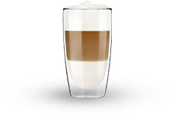 Puodelis latės su (pieno) puta (Latte Macchiato)