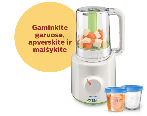 „Philips Avent“ „du viename“ sveiko kūdikių maisto ruošimo priemonė