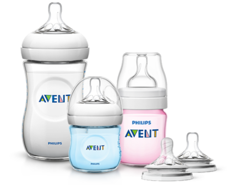 „Philips Avent“ buteliukų asortimentas: „Anti-colic“ ir „Natural“ buteliukai su čiulptukais