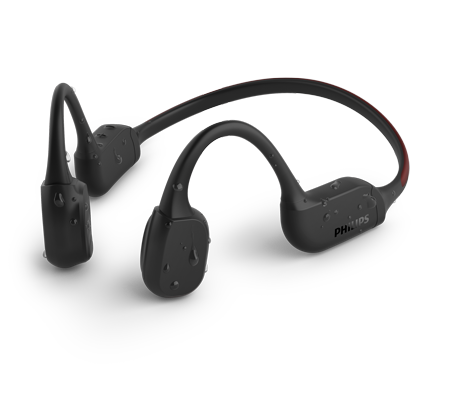 „Philips“ A7607 vandeniui atsparios, ausų neuždengiančios, belaidės sportinės ausinės