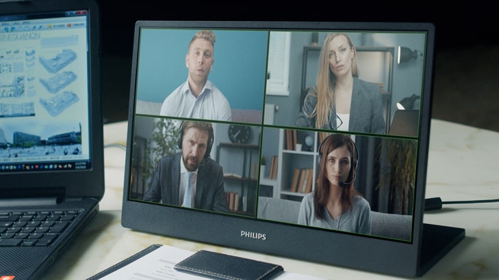 „Philips“ nešiojamieji monitoriai | Dviejų ekranų našumas