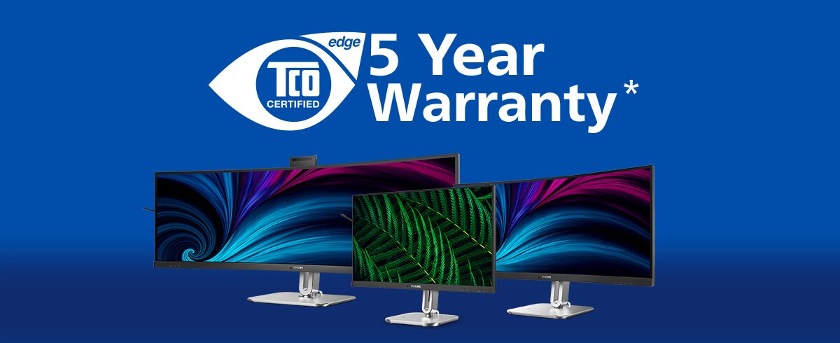 TCO sertifikuoti Philips monitoriai ir penkerių metų garantija
