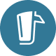 „LatteGo“ pieno sistemos piktograma
