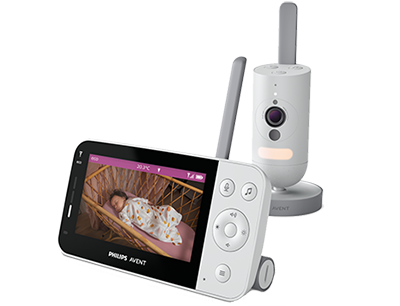 Prijungta kūdikio stebėjimo įranga