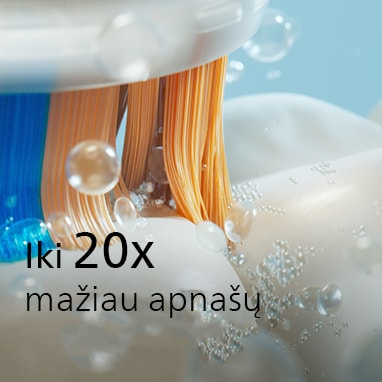 Iki 20x mažiau apnašų