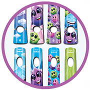 Philips Sonicare for Kids 1 šepetėlio galvutė ir 8 likpdukai elektriniai dantų šepetėliai vaikams