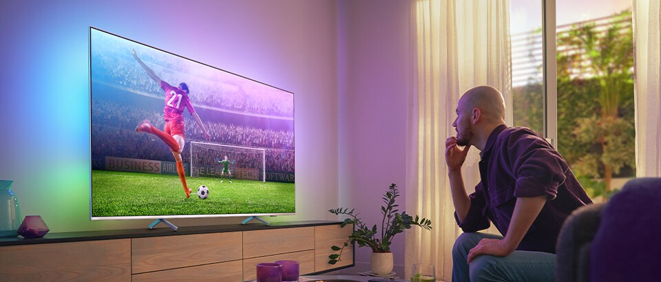 „Philips Ambilight“ televizorius | Geriausias televizorius futbolui, sportui