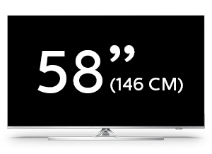 58 colių „Philips Performance“ serijos 4K UHD LED „Android“ televizorius